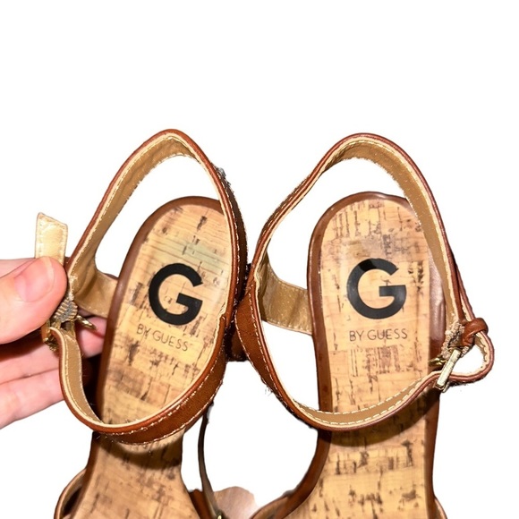 Guess Wedge Heels Cognac Caramel - Picture 5 of 7